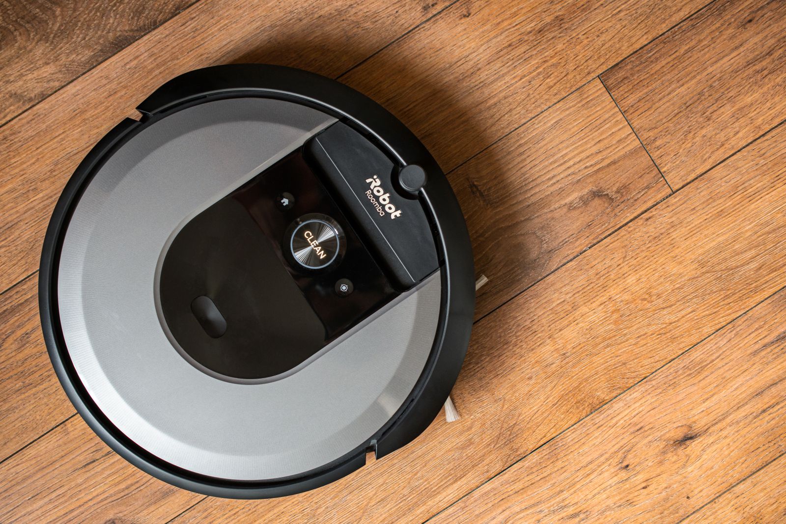 An aerial shot of an iRobot by Rolandas Grigaitis via Shutterstock