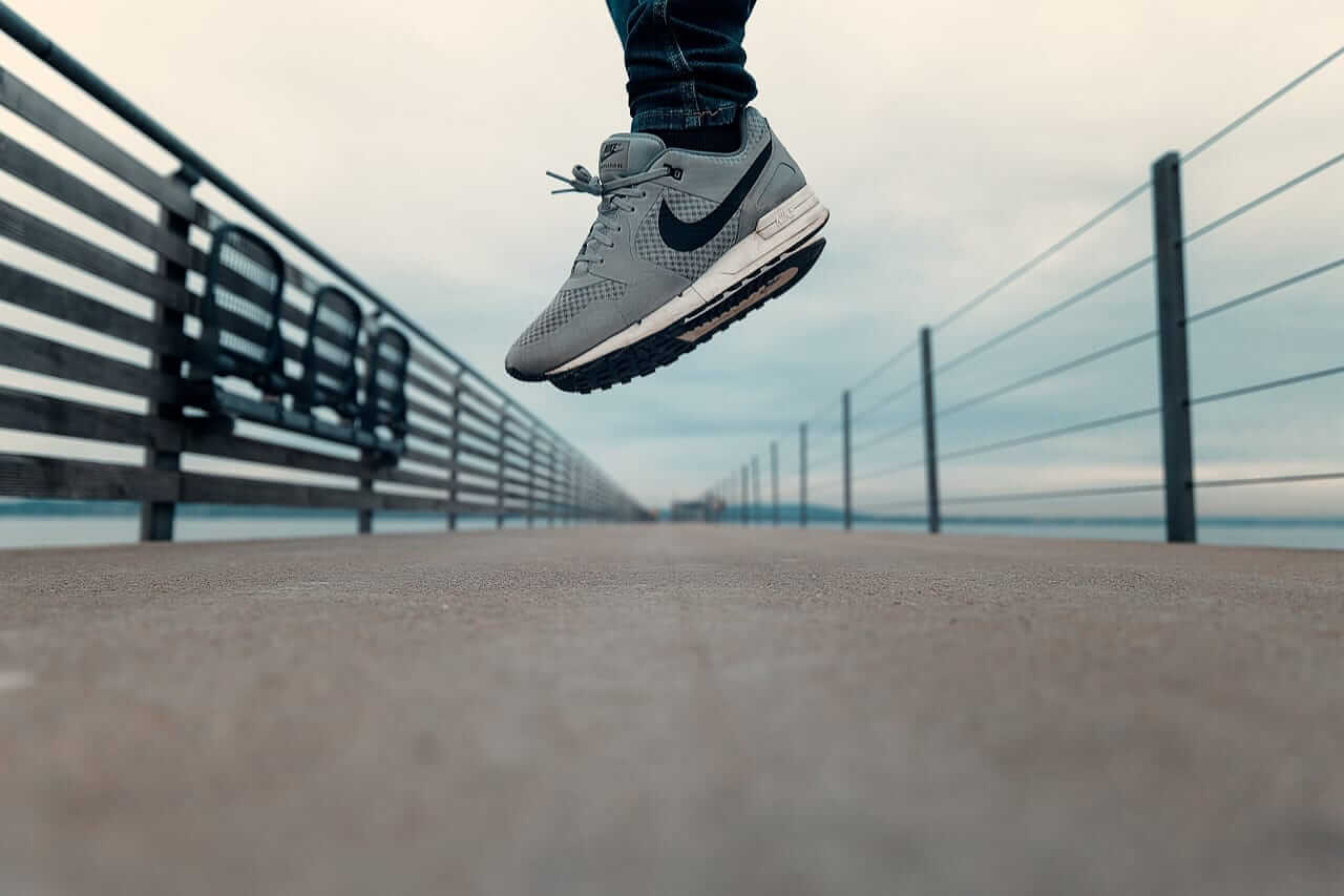 Person In Nike Shoes Jumping Mid-Air by c1n3ma via Pixabay