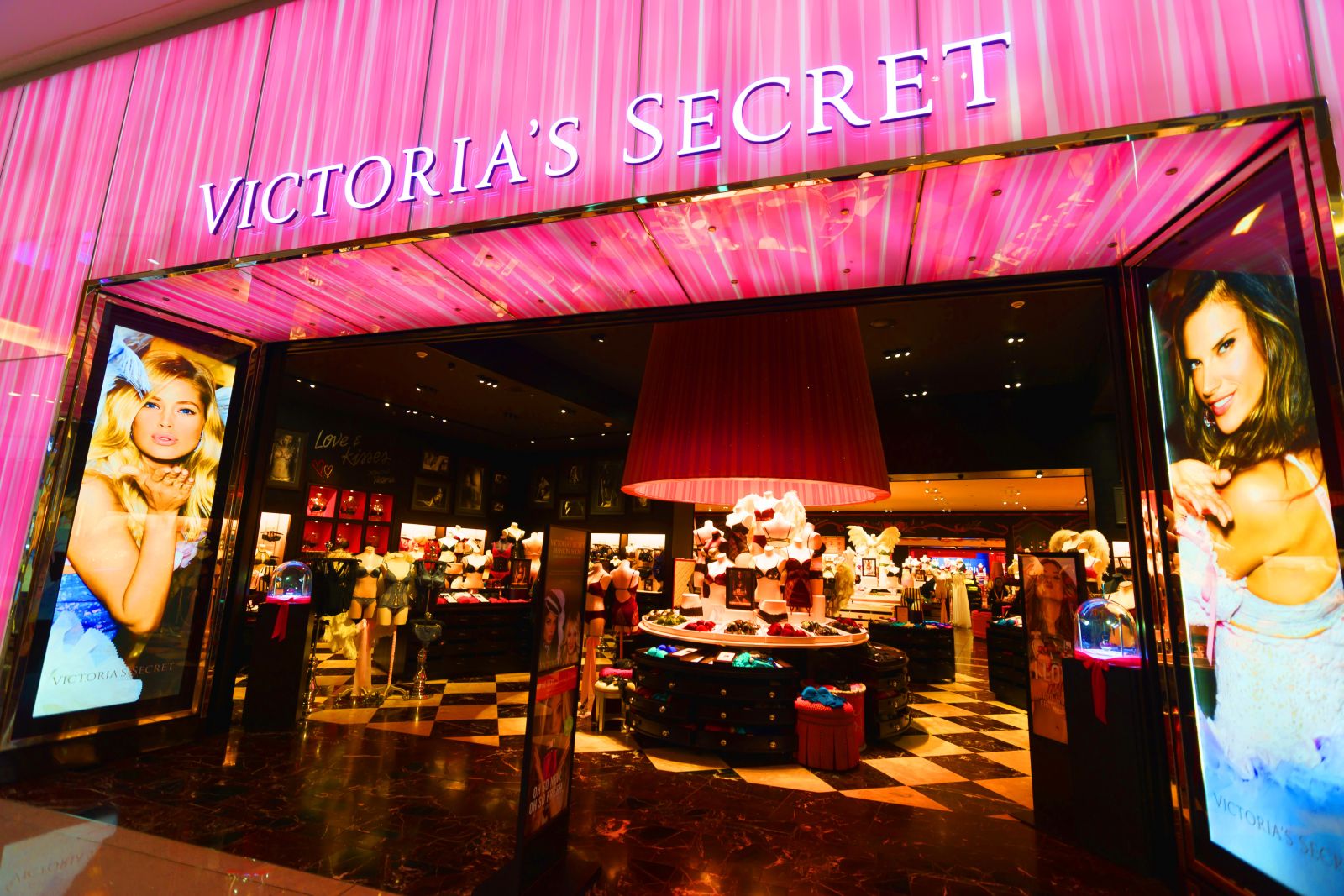 The front of a Victoria's Secret store by Sorbis via Shutterstock