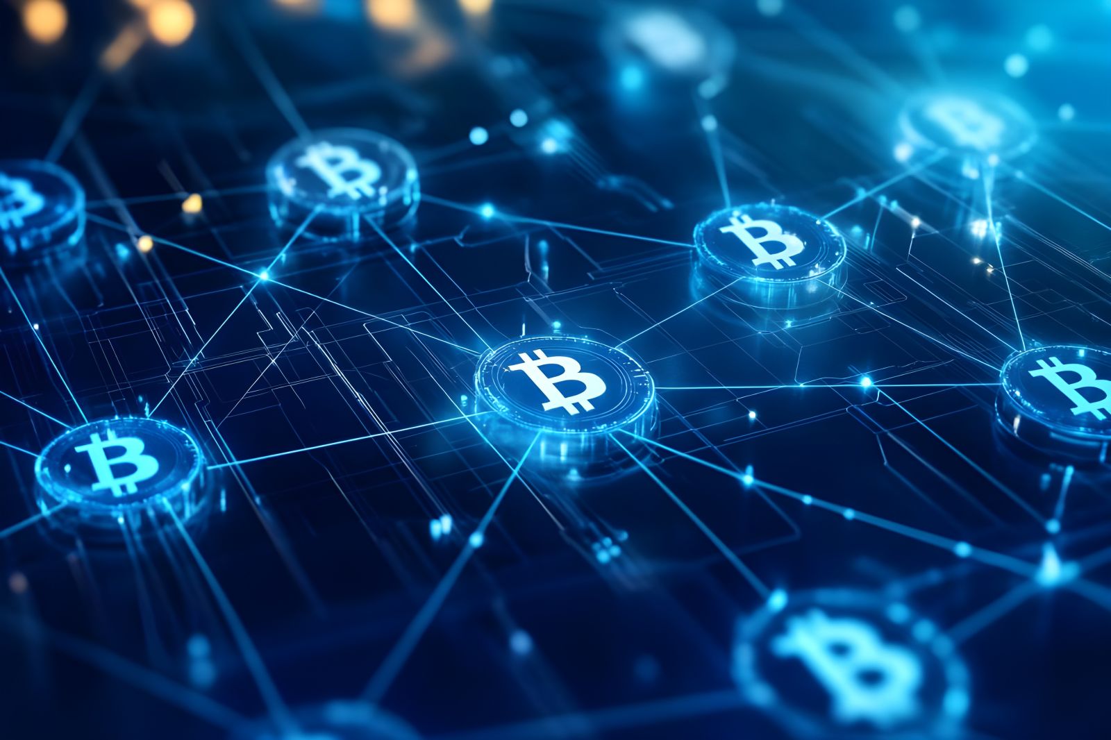 Bitcoin technology and crypto networking by Asmpire via Adobe Stock