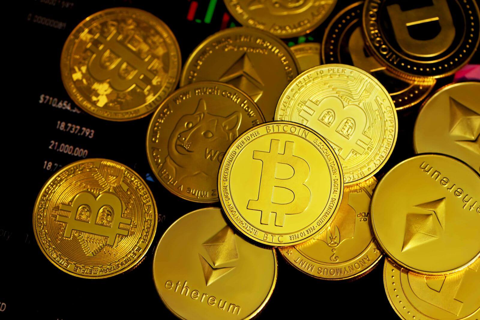 Crypto coins by Kanchanara via Unsplash
