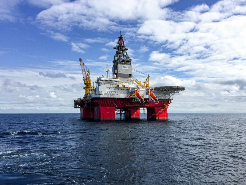 Oil - Offhsore Oil Platform in Ocean