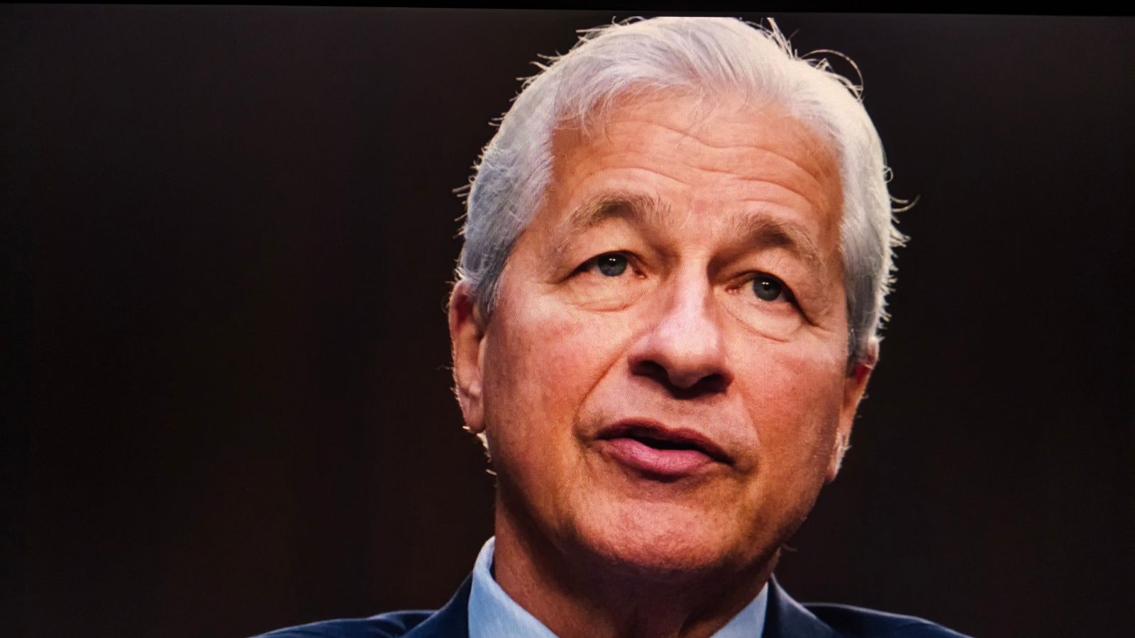 A close-up photo of Jamie Dimon by FotoField via Shutterstock