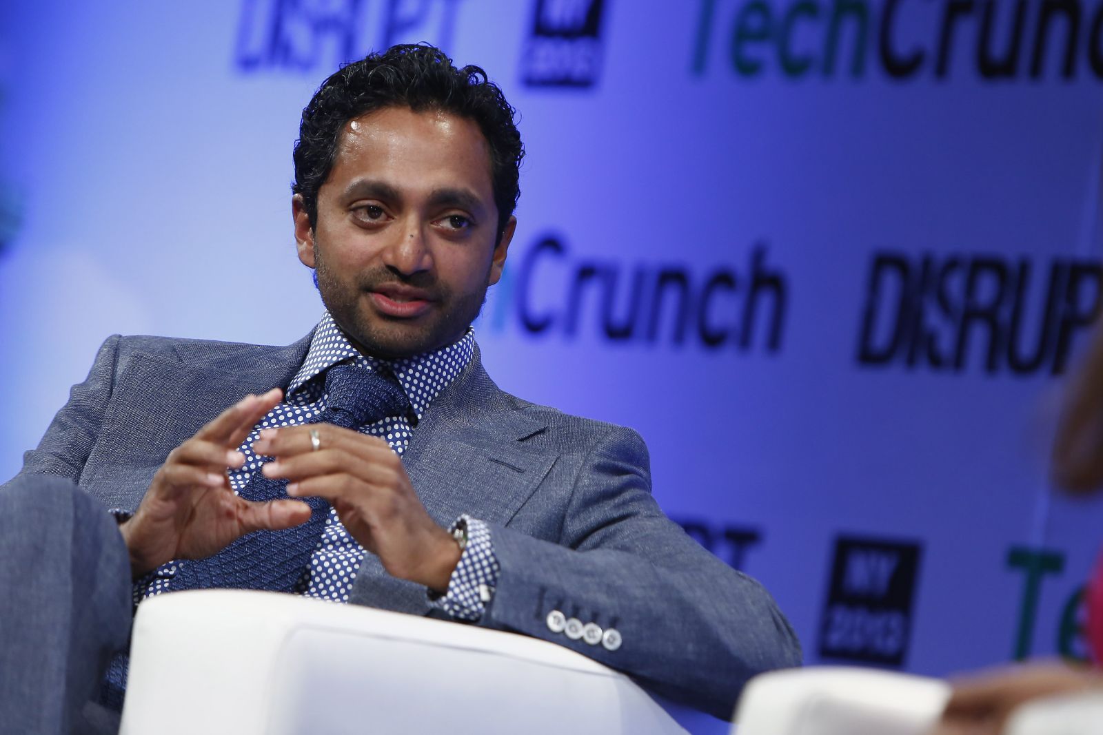 A photo of Chamath Palihapitiya by By TechCrunch httpswww_flickr_comphotostechcrunch8692200535, CC BY 2_0, httpscommons_wikimedia_orgwindex_phpcurid=33325620