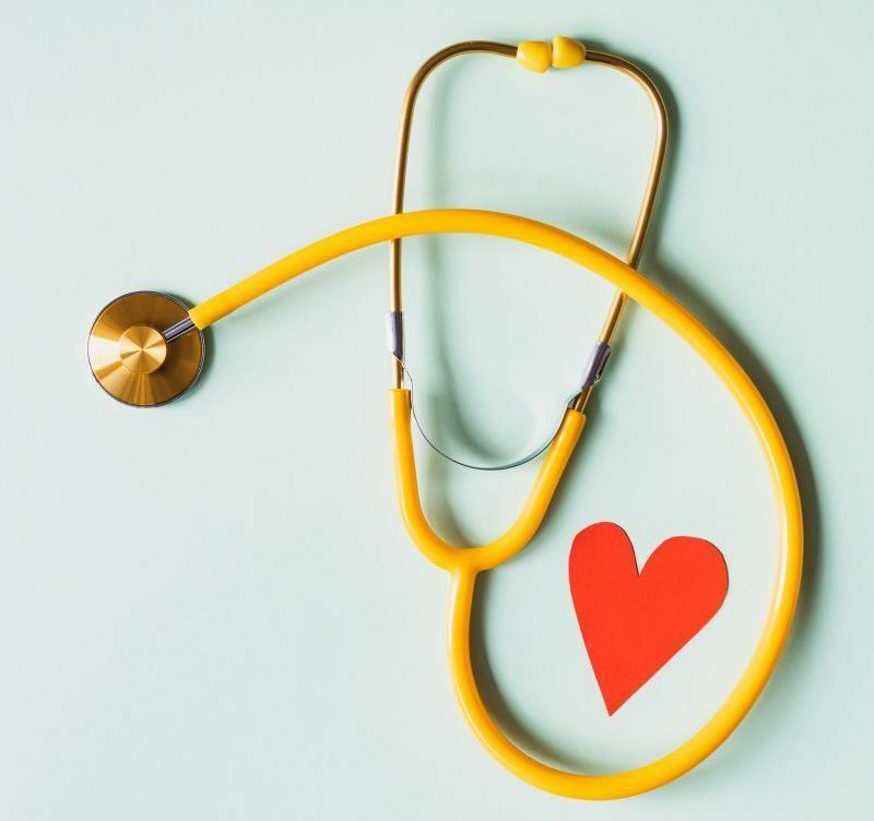 Healthcare - stethescope with cartoon heart