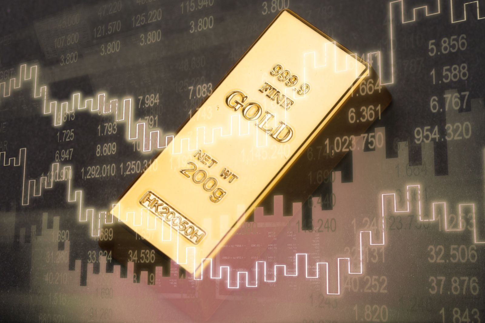 Gold - Shinny gold bullion by Million Photos via Shutterstock