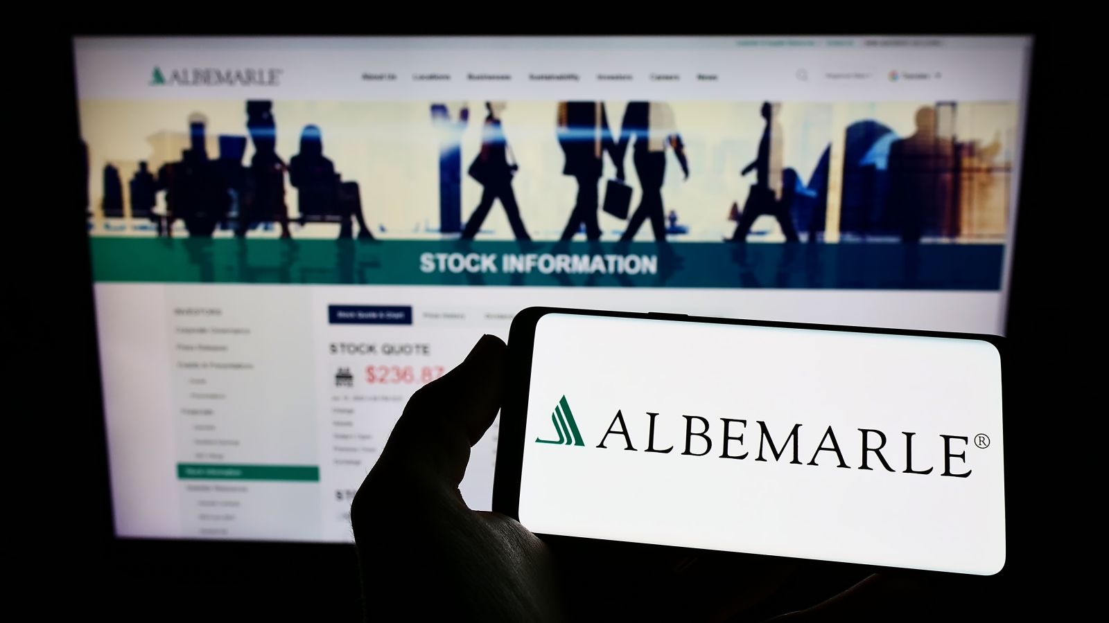 Albemarle Corp phone and website- by T_Schneider via Shutterstock