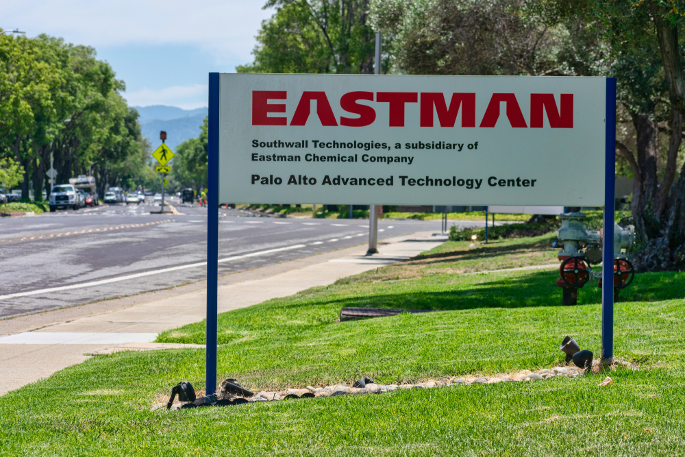 Basic Materials - Eastman Chemical Co  sign -by Michael Vi via Shutterstock