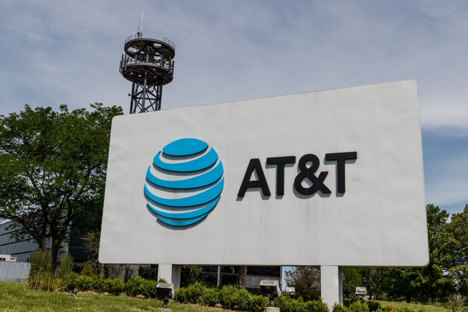 Communication Services - AT&T, Inc_ sign by- jetcitimage via iStock