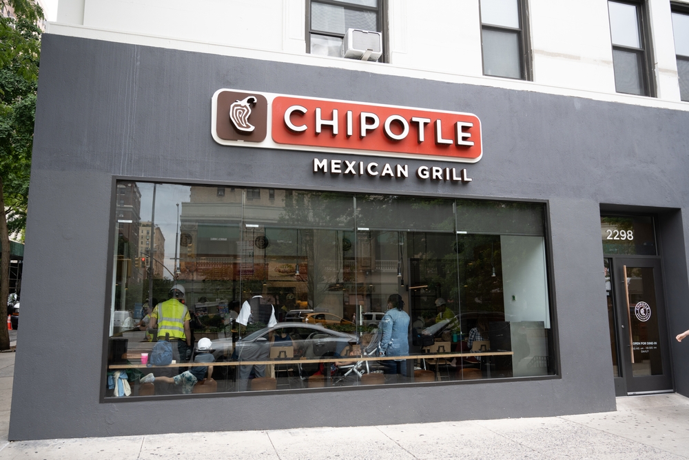Consumer Cyclical (names A - H) - Chipotle Mexican Grill storefront by- Anne Czichos via Shutterstock