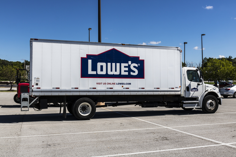 Lowe's Cos_, Inc_ delivery truck by- Jonathan Weiss via Shutterstock