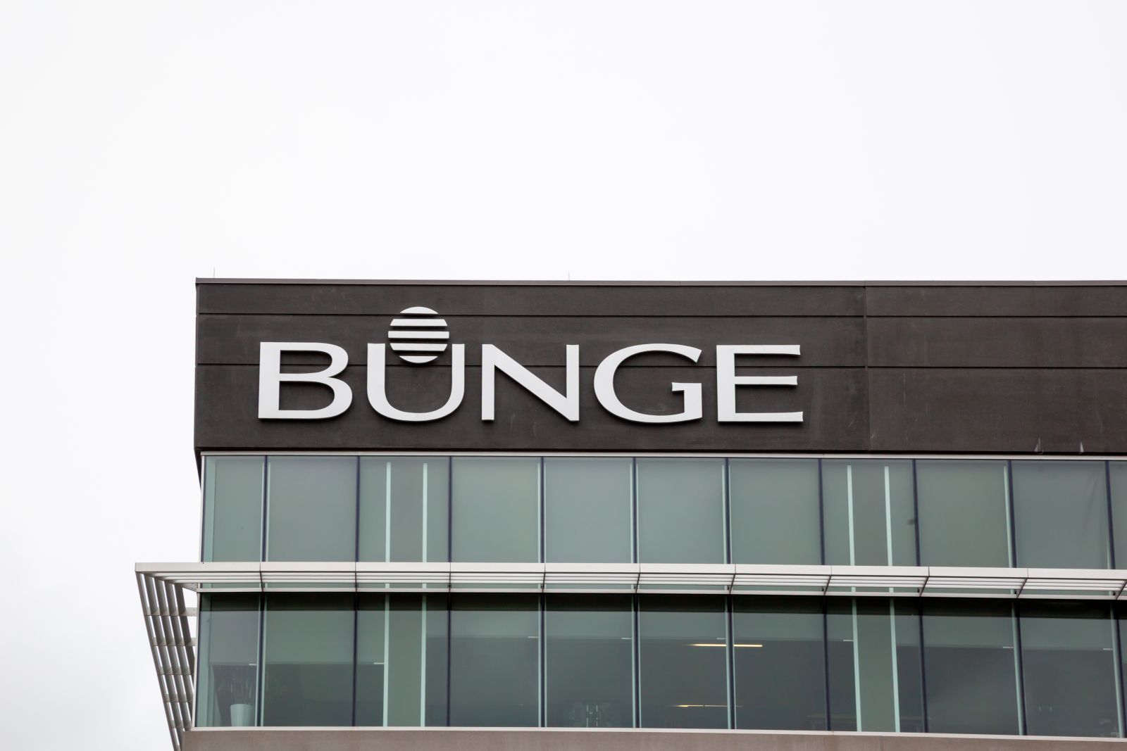 Bunge logo on headquarters building By JHVEPhoto