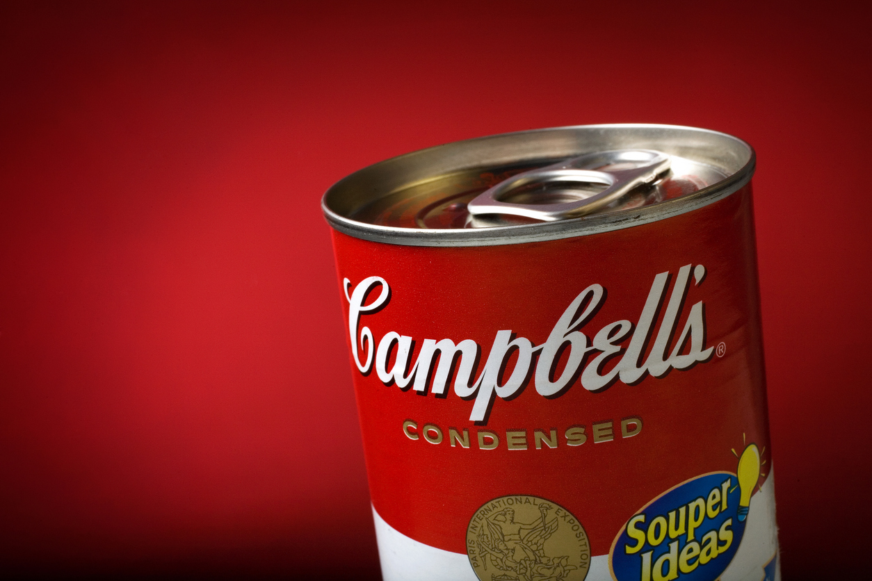 Consumer Defensive - Campbell Soup Co_ soup can by- VelhoJunior via iStock