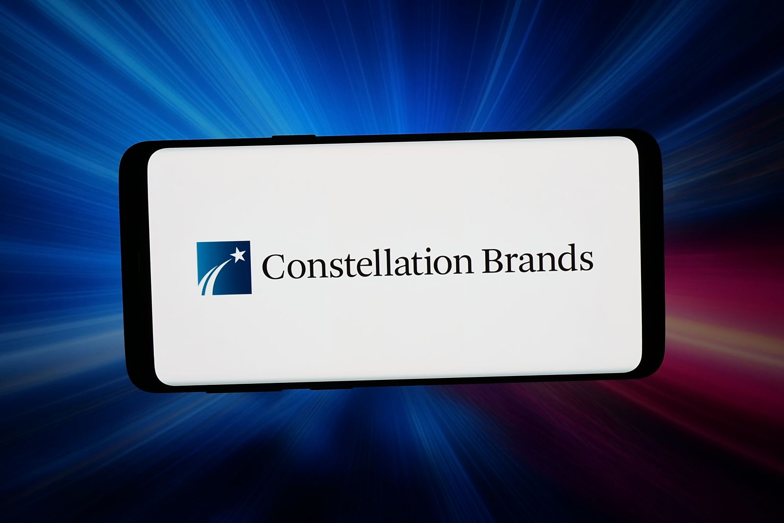 Constellation Brands Inc_ is displayed on a smartphone By Timon