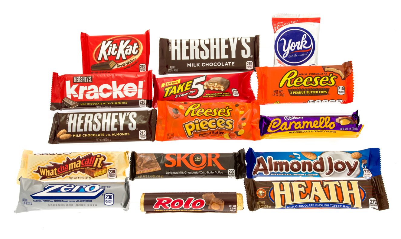 Consumer Defensive - Hershey Company candy bars by- memoriesarecaptured via iStock