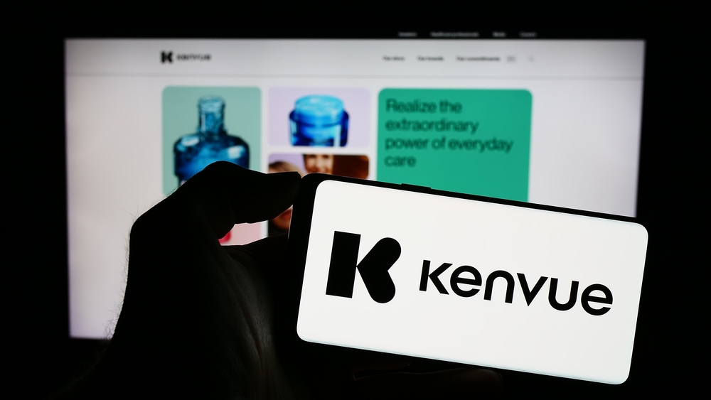 Consumer Defensive - Kenvue Inc phone and webpage- by T_Schneider via Shutterstock