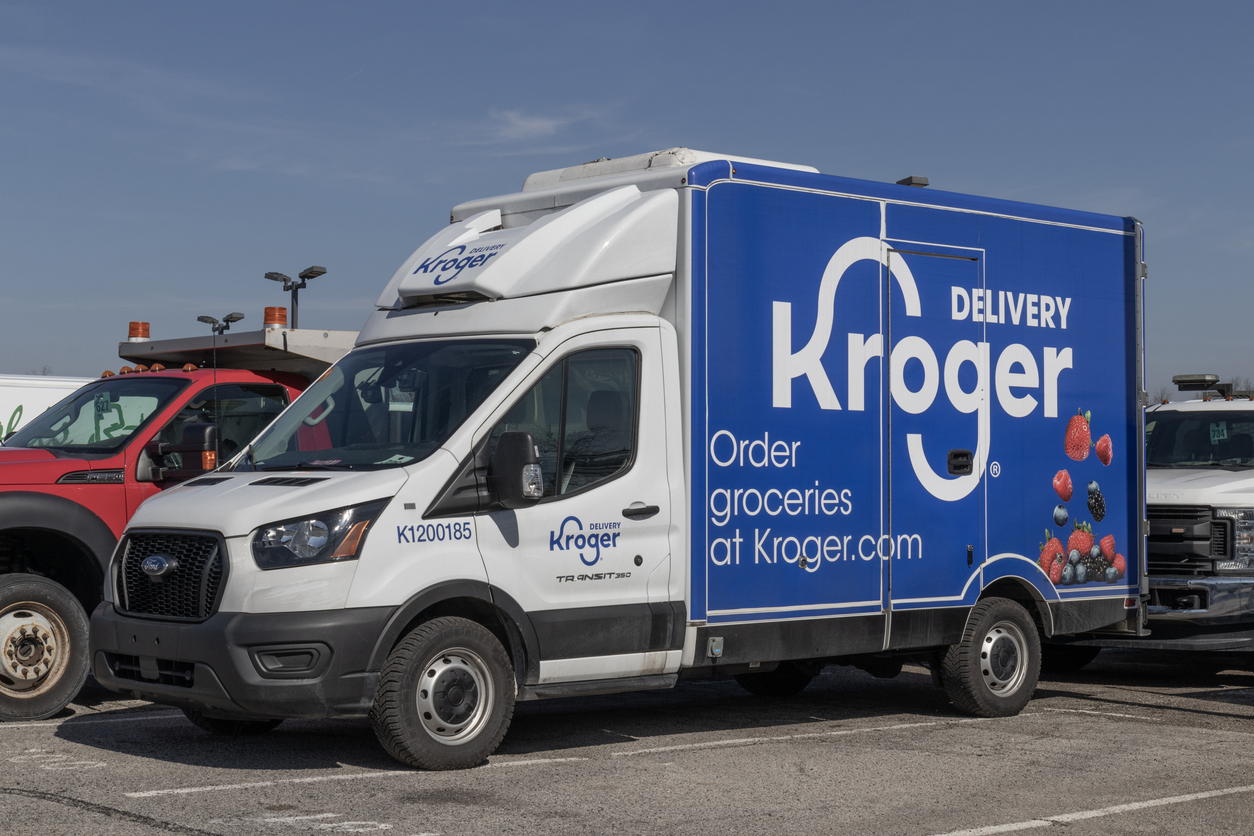 Consumer Defensive - Kroger Co_  delivery truck -by jetcityimage via iStock