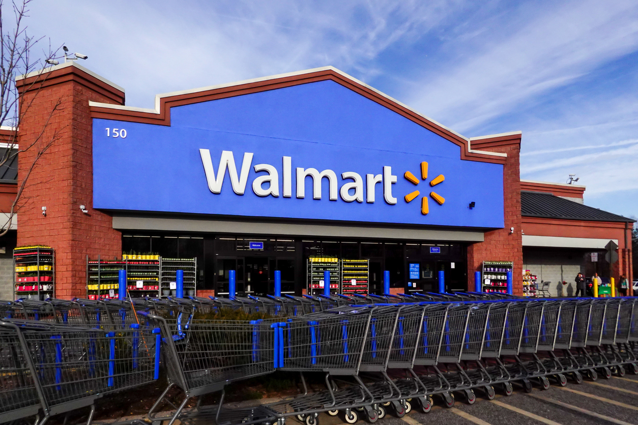 Consumer Defensive - Walmart Inc storefront by- Alexander Farnsworth via iStock