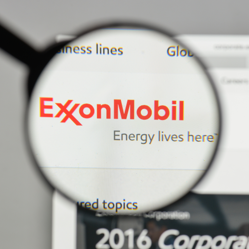 Energy - Exxon Mobil Corp_ magnified website- by Casimiro PT via Shutterstock