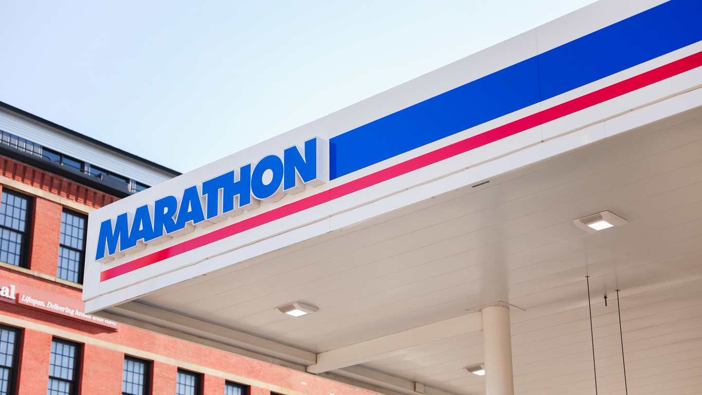 Energy - Marathon Petroleum Corp gas station sign- by Isaac Lee via iStock