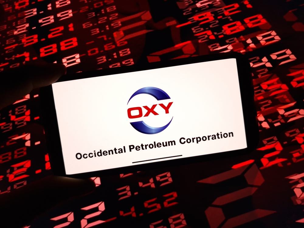 Energy - Occidental Petroleum Corp_ logo and data- by Piotr Sway via Shutterstock