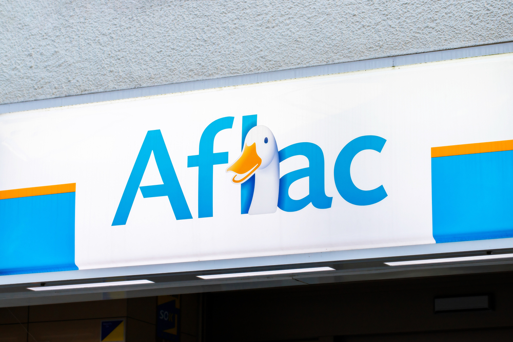 Financial (names A - I) - Aflac Inc_ sign- by yu_photo via Shutterstock