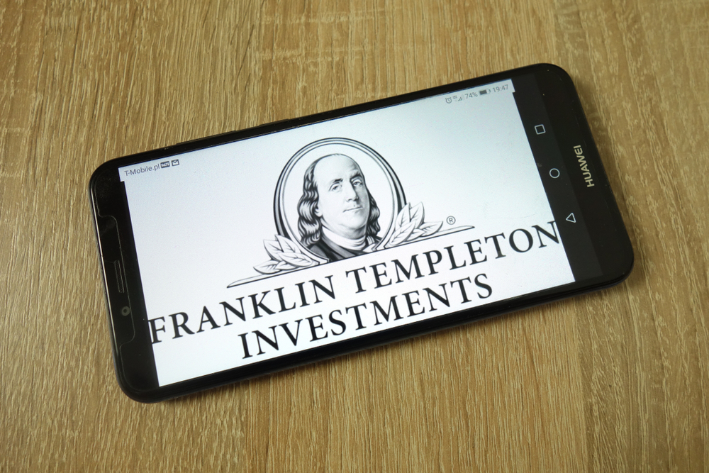 Financial (names A - I) - Franklin Resources, Inc_ logo on phone-by Piotr Swat via Shutterstock