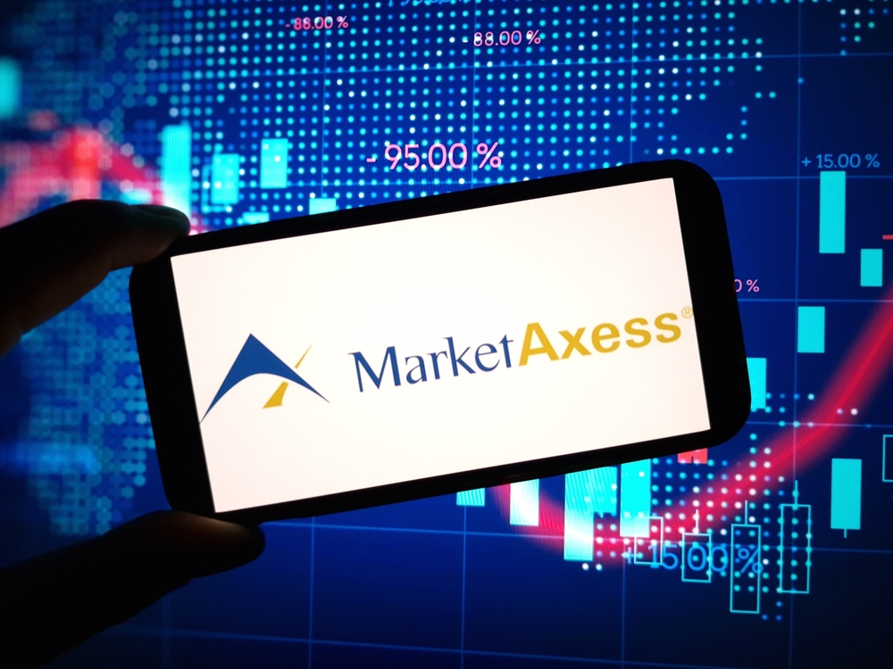 Financial (names J - Z) - MarketAxess Holdings Inc_ logo with data background by-Piotr Swat via Shutterstock