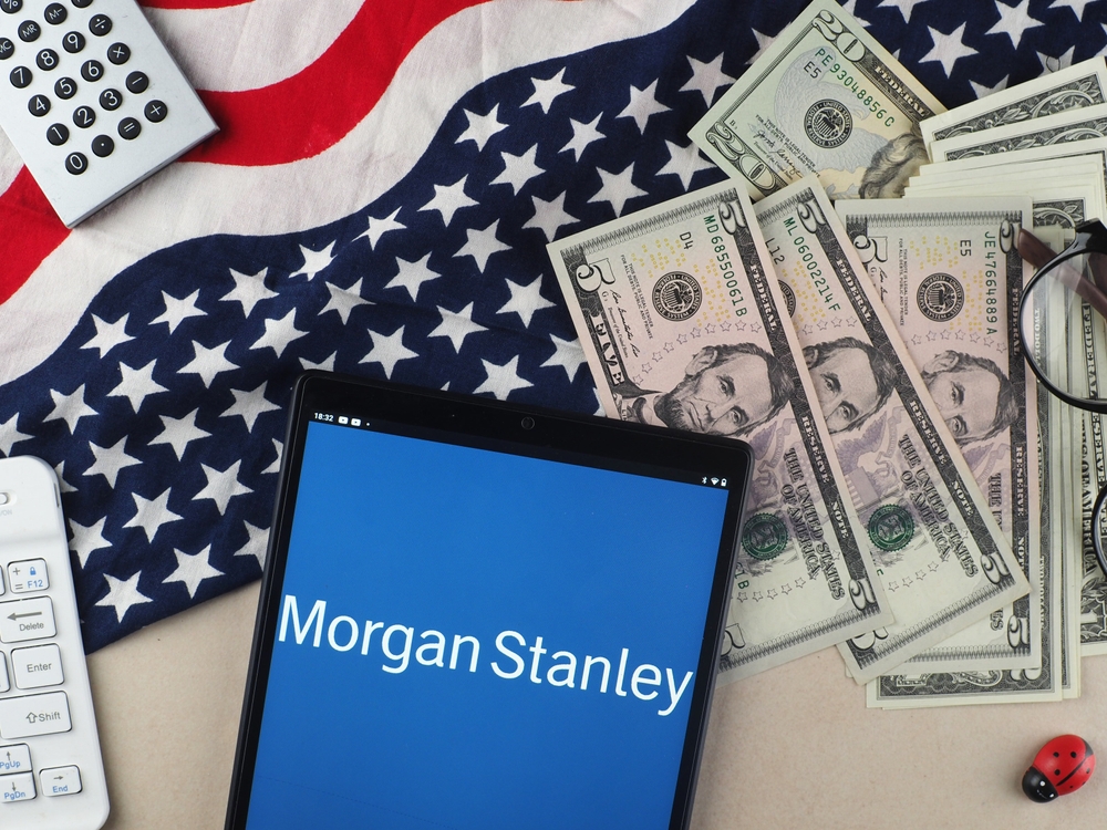 Financial (names J - Z) - Morgan Stanley logo and money-by IgorGolovniov via Shutterstock