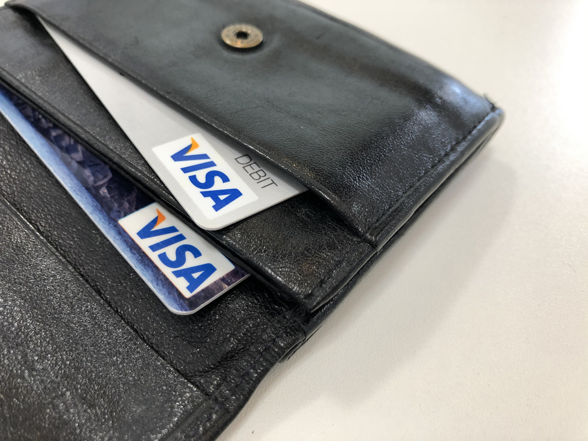 Visa Inc cards in wallet-by FinkAvenue via iStock