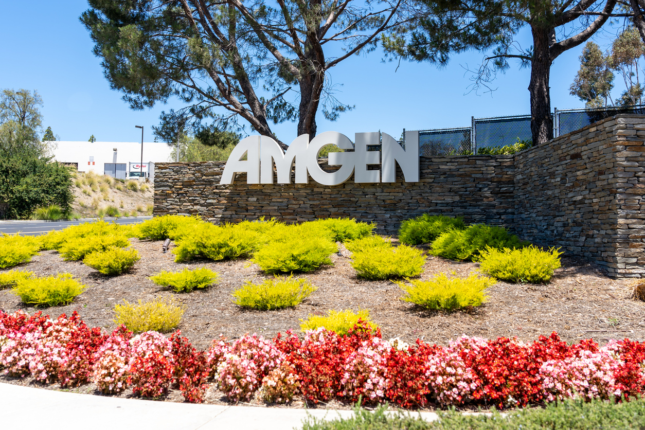 Healthcare (names A - H) - AMGEN Inc_ HQ sign- by JHVEPhoto via iStock