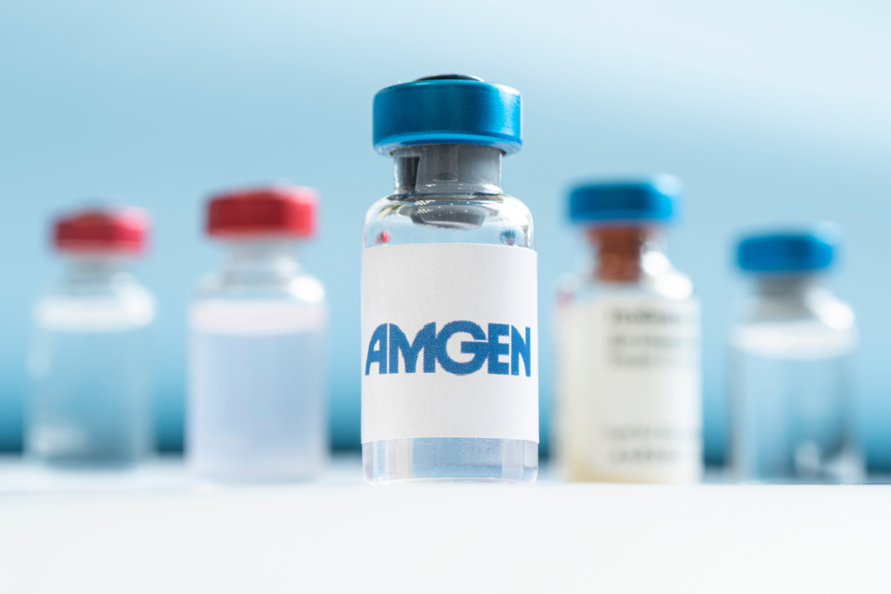 Healthcare (names A - H) - AMGEN Inc_ logo on meds-by Melnikov Dmitriy via Shutterstock