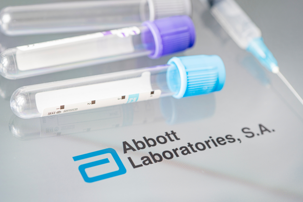 Healthcare (names A - H) - Abbott Laboratories vials and Logo-by Melniov Dmitriy via Shutterstock