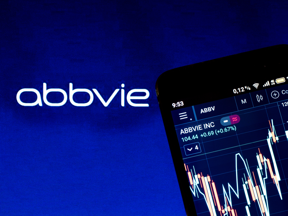 Healthcare (names A - H) - Abbvie Inc logo and stock chart-by IgorGolovniov via Shutterstock