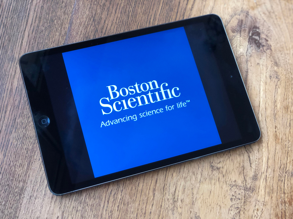 Healthcare (names A - H) - Boston Scientific Corp_ logo on iPad- by Kate Krav-Rude via Shutterstock