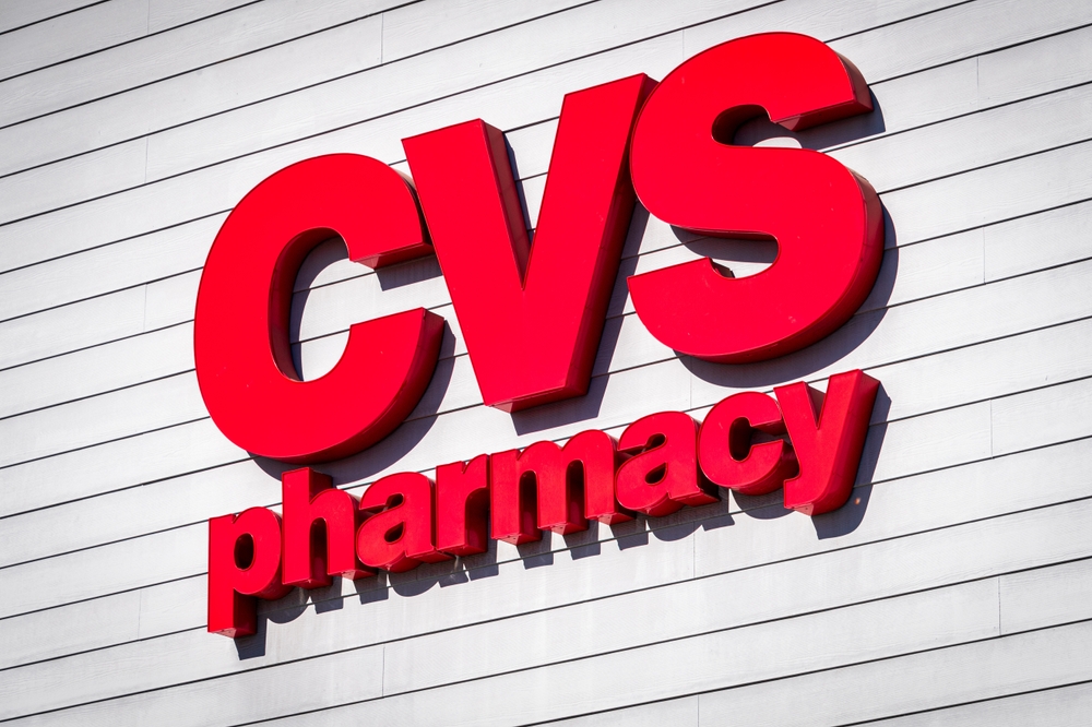 CVS Health Corp logo on building-by Mark Roger Bailey via Shutterstock