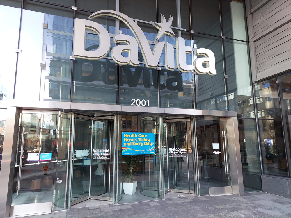 Healthcare (names A - H) - DaVita Inc sign on building-by photo-denver via Shutterstock