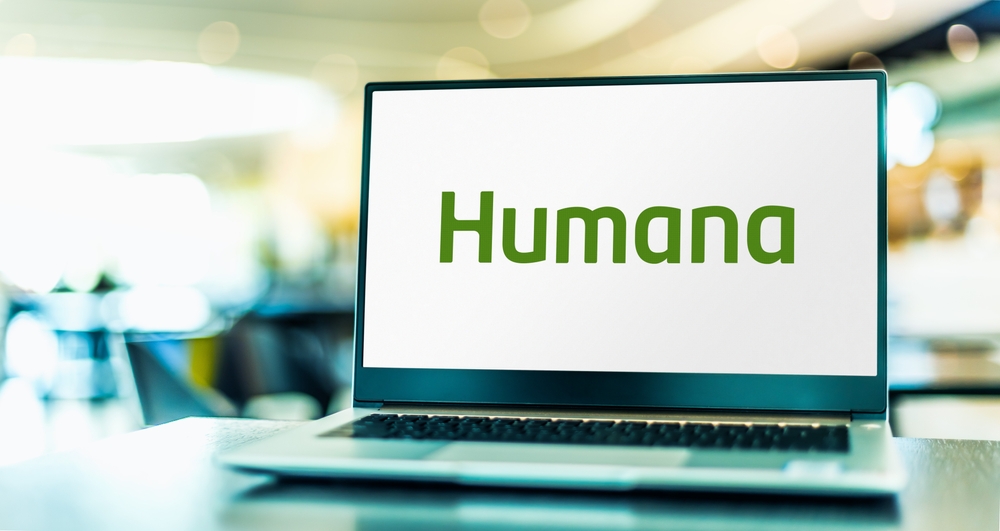 Healthcare (names A - H) - Humana Inc_ logo on laptop-by monticello via Shutterstock