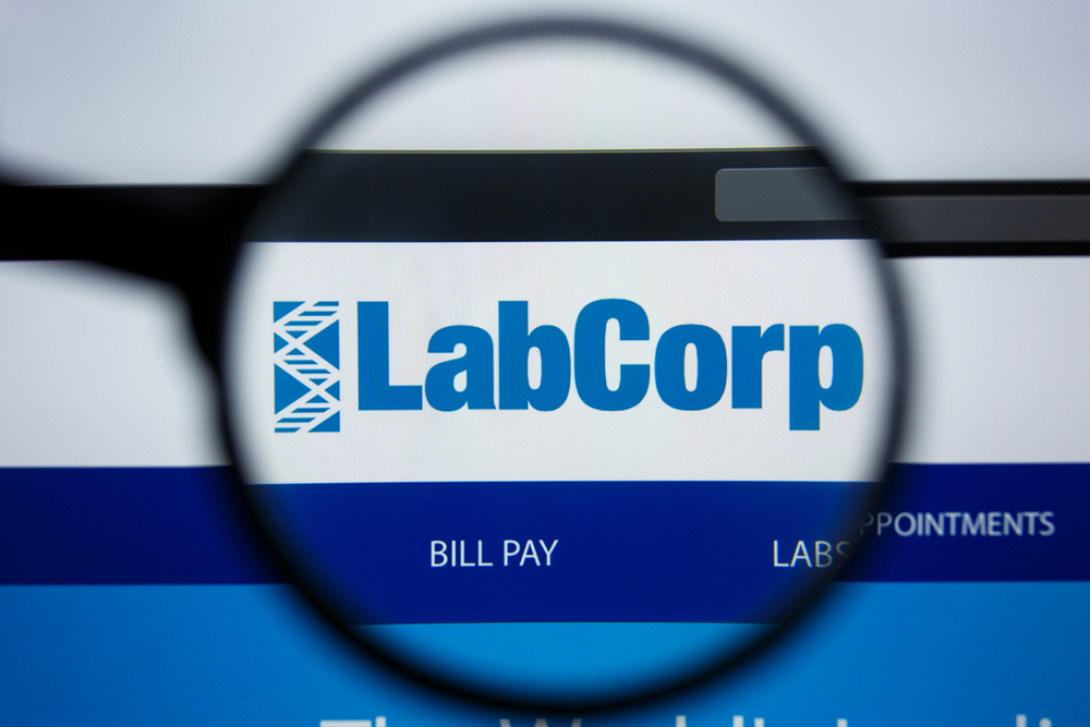 Healthcare (names I - Z) - Labcorp Holdings Inc_ logo magnified-by ll_studio via Shutterstock