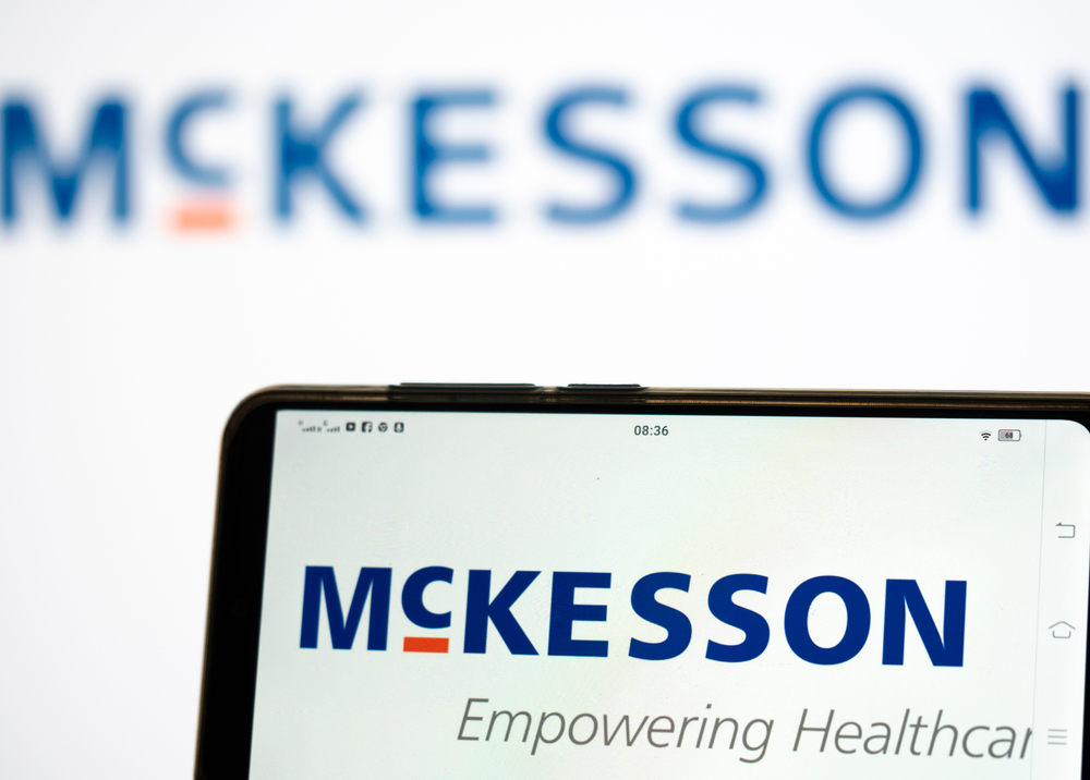 Healthcare (names I - Z) - Mckesson Corporation logo on phone-by IgorGolovniov via Shutterstock