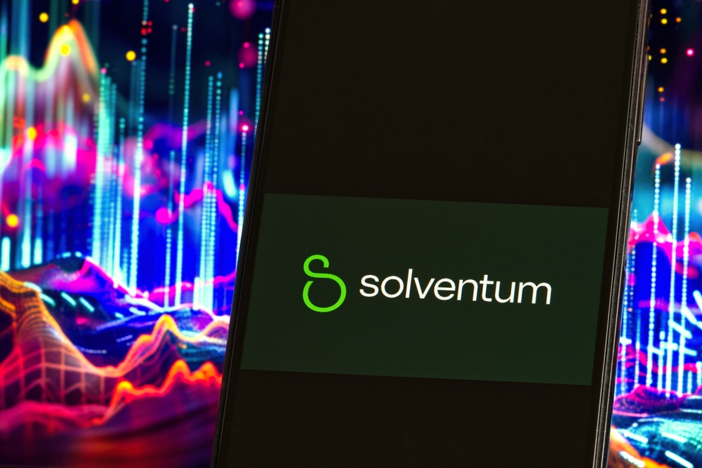 Solventum Corp logo on phone-by Below the Sky via Shutterstock