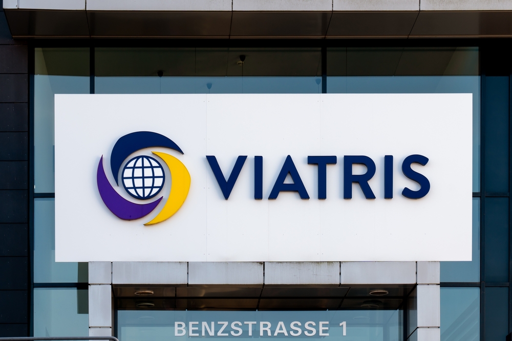 Healthcare (names I - Z) - Viatris Inc logo on building-by SSKH-Pictures via Shutterstock