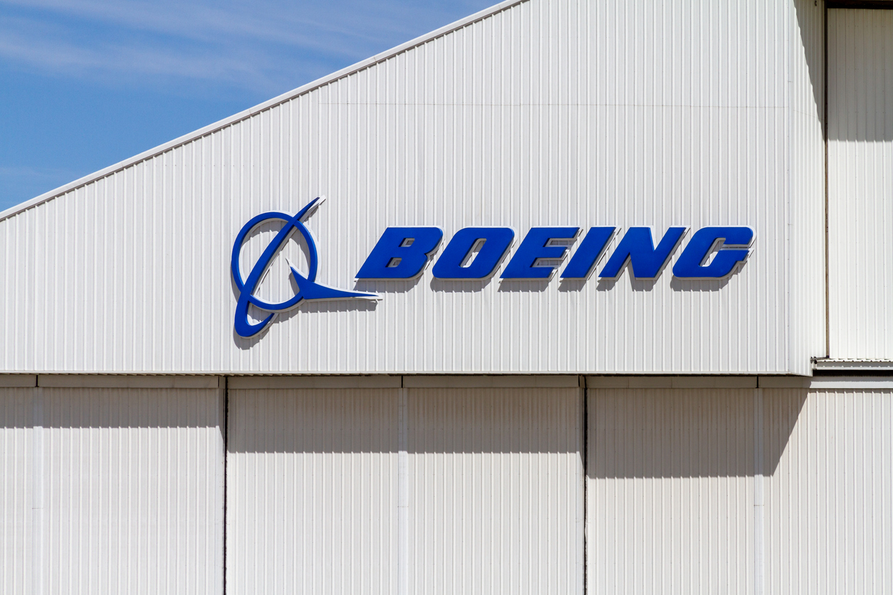 Industrials (names A - I) - Boeing Co_ sign at airport-by sanfel via iStock