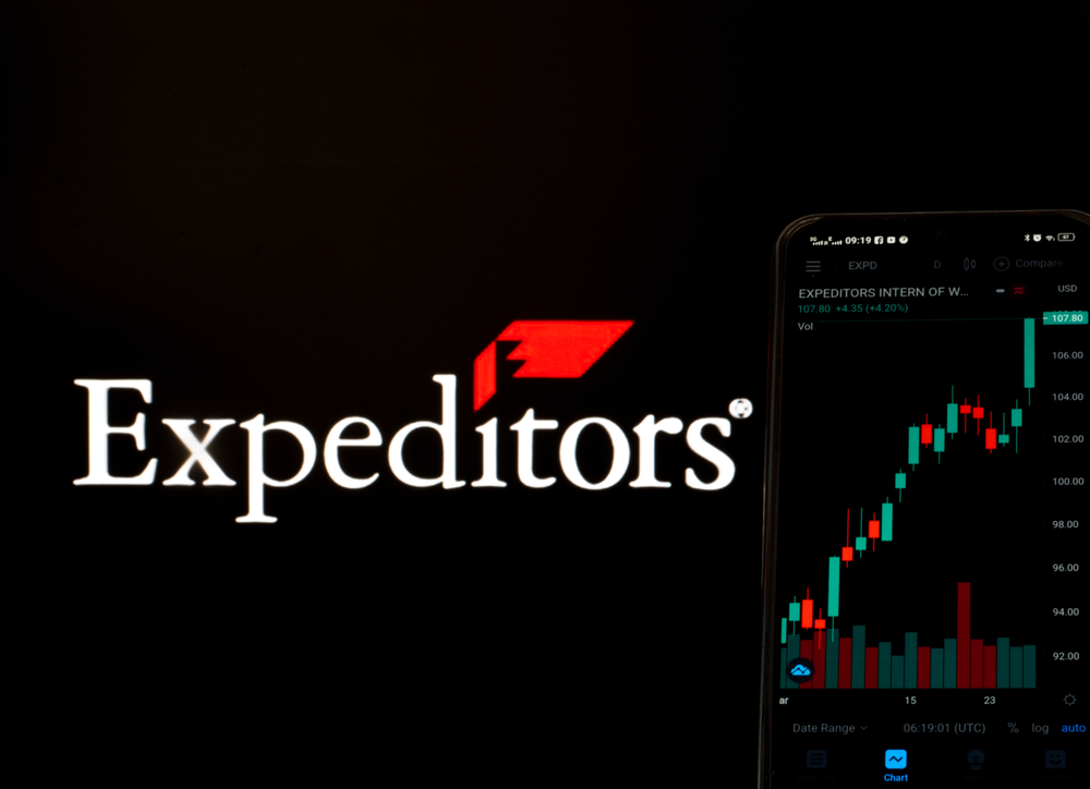 Expeditors International Of Washington, Inc_ logo and chart-by IgorGolovniov via Shutterstock