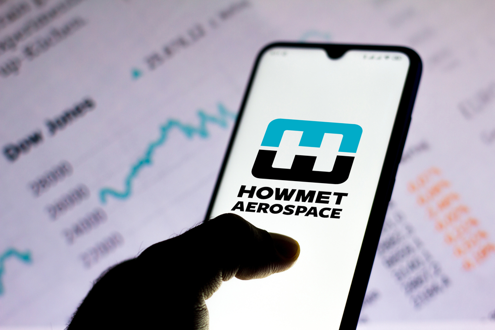 Howmet Aerospace Inc logo and data-by rafapress via Shutterstock