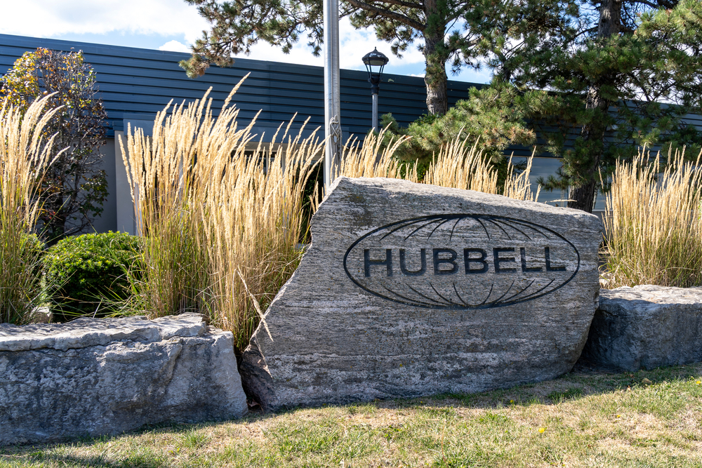 Industrials (names A - I) - Hubbell Inc_ office sign-by JHVEPhoto via Shutterstock