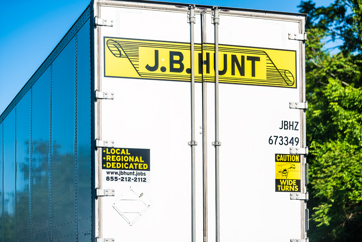 Industrials (names J - Z) - J_B_ Hunt Transport Services, Inc_ cargo truck-by ablokhin via iStock