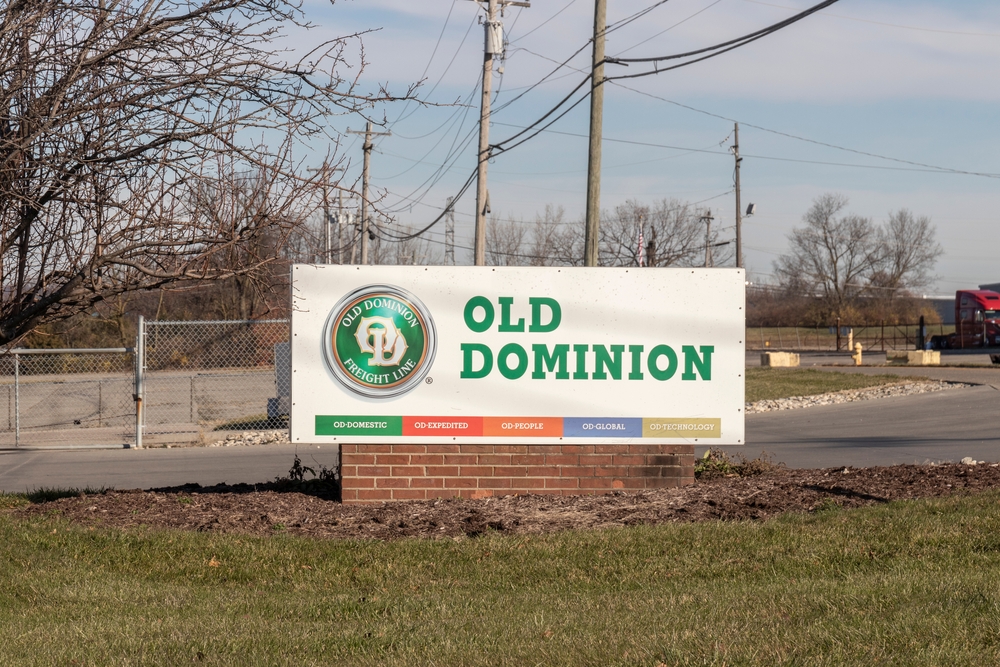 Industrials (names J - Z) - Old Dominion Freight Line, Inc_ outside sign-by Jonathan Weiss via Shutterstock