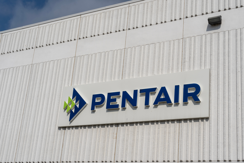 Industrials (names J - Z) - Pentair plc logo on building-by JHVEPhoto via Shutterstock