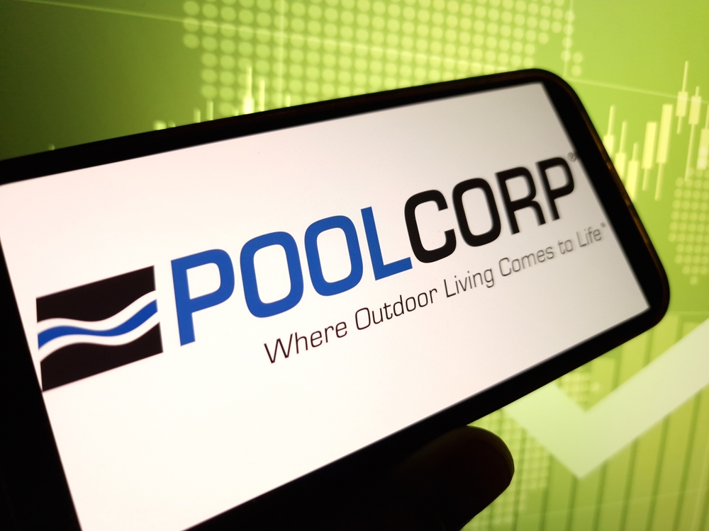 Industrials (names J - Z) - Pool Corporation logo with green background-by Piotr Swat via Shutterstock